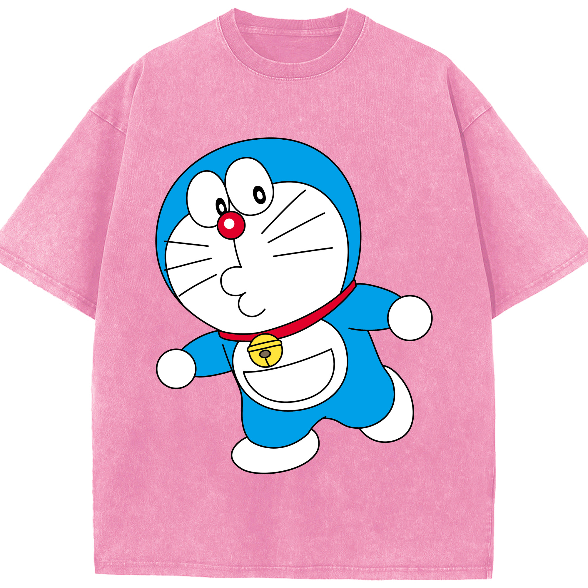 （画像用） ドラえもん Doraemon 綿100% ヴィンテージ風 半袖Tシャツ（フロントプリント）